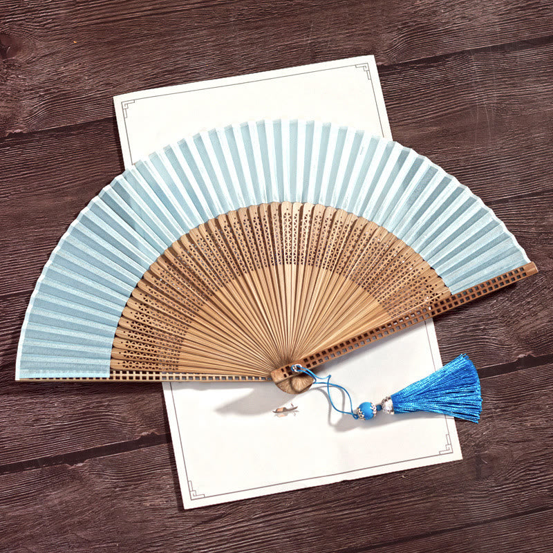 Avtoit | Hand fan made of bamboo silk