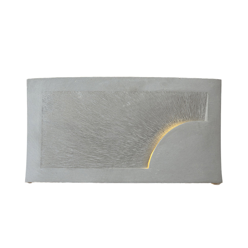 Avtoit | Cement Bowl/Cylinder Shade Wall Lighting Modern Style 1 Light Bathroom Wall Light Fixture in Gray