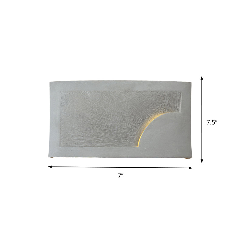 Avtoit | Cement Bowl/Cylinder Shade Wall Lighting Modern Style 1 Light Bathroom Wall Light Fixture in Gray