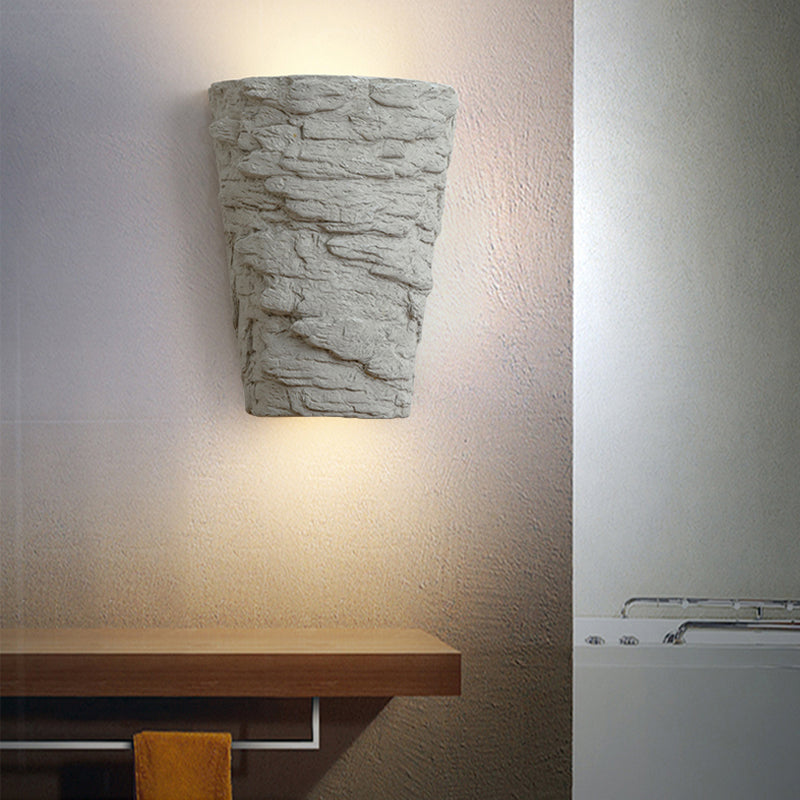 Avtoit | Cement Bowl/Cylinder Shade Wall Lighting Modern Style 1 Light Bathroom Wall Light Fixture in Gray