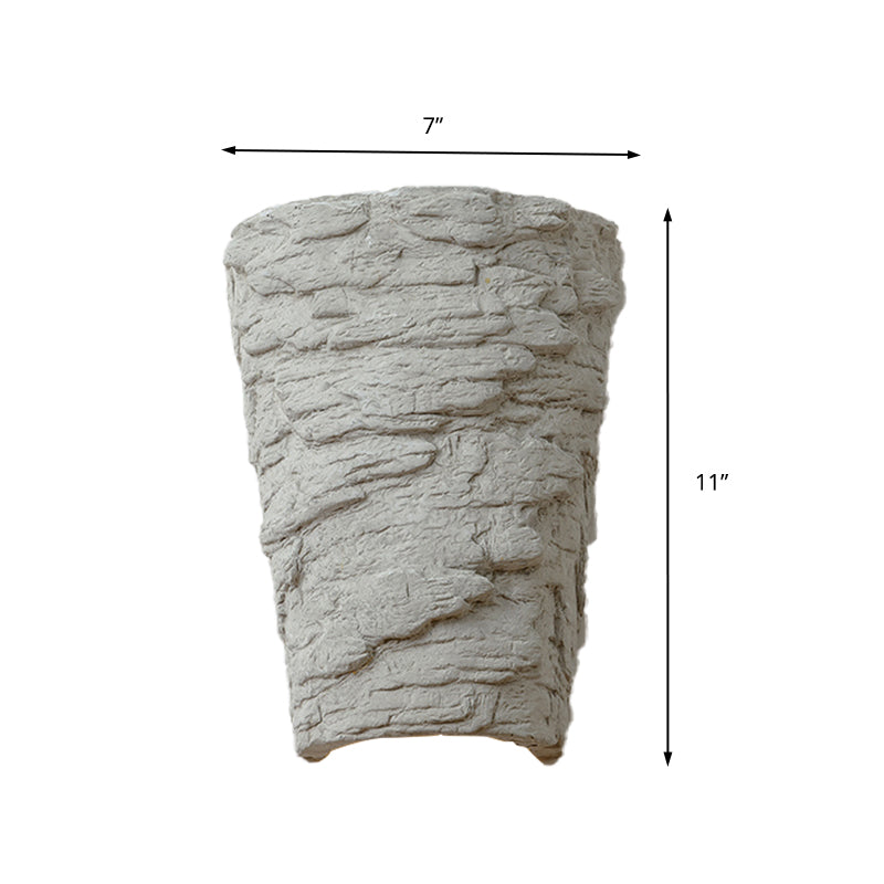 Avtoit | Cement Bowl/Cylinder Shade Wall Lighting Modern Style 1 Light Bathroom Wall Light Fixture in Gray