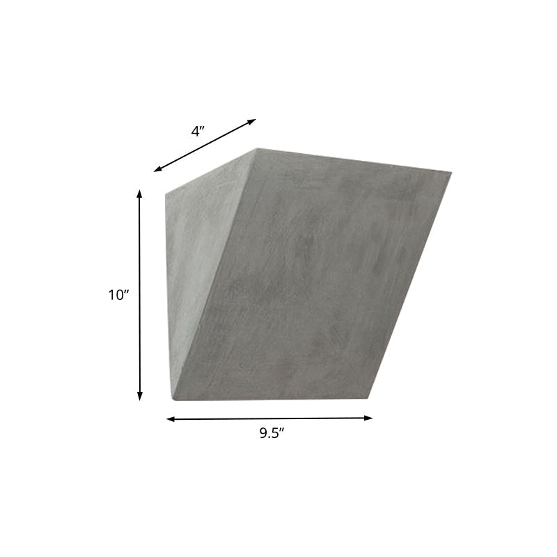 Avtoit | Cement Bowl/Cylinder Shade Wall Lighting Modern Style 1 Light Bathroom Wall Light Fixture in Gray