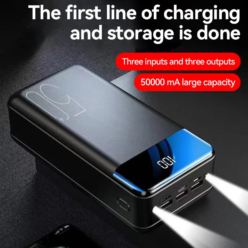 Avtoit | 50000mAh large capacity power bank mobile phone super fast charging portable power supply mobile computer external power supply