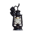 Avtoit | Clear Glass Black/Antique Brass Wall Lamp Lantern 1-Light Coastal Light for Veranda