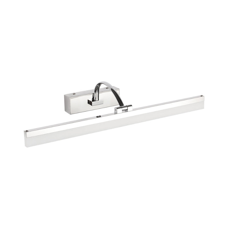 Avtoit | Acrylic Slim Vanity Light Contemporary Style LED Chrome Finish Wall Lamp for Bathroom, 16"/19.5" Diameter