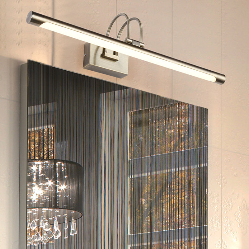 Avtoit | Metallic Arch Wall Light Modern Stylish 16.5"/20.5" W LED Nickel-Finish Wall Lamp with Acrylic Shade