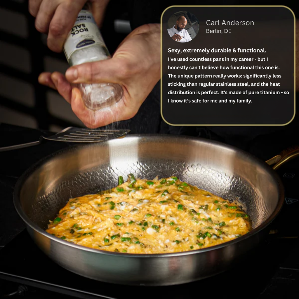 Avtoit | Titanium Frying Pan | Non-Toxic, Naturally Non-Stick & Ideal for Healthy Cooking