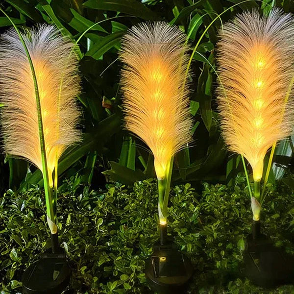 Avtoit | Decorative Rattan Garden Lighting – Solar Lamp in Grass Design for Outdoor Use