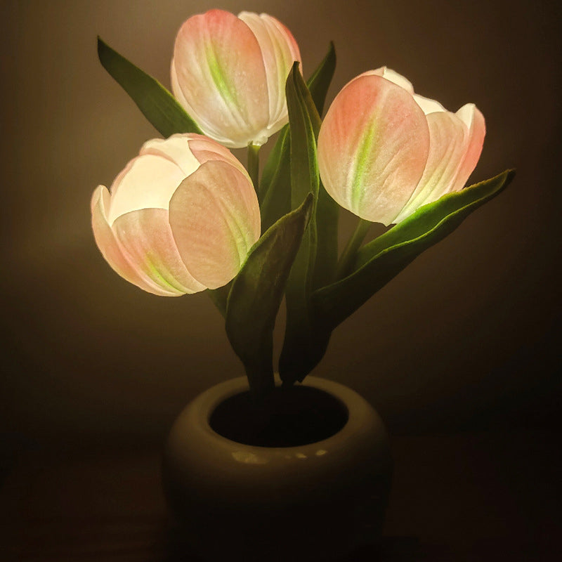 Avtoit | LED Tulip Nightstand Lamp Flower Table Lamp