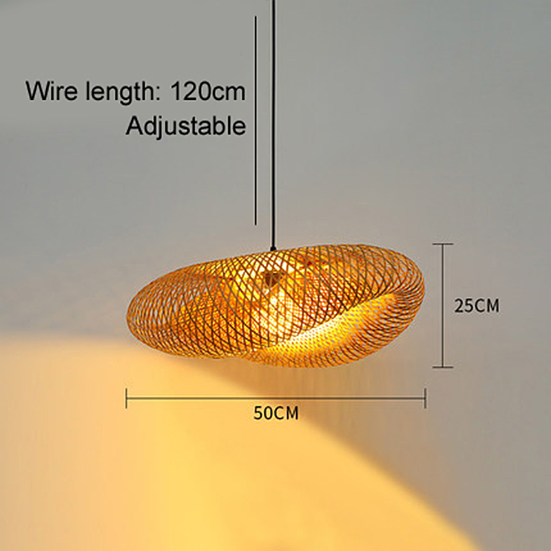 Avtoit | Rattan Woven Bamboo - Pendant Light - Led - Light