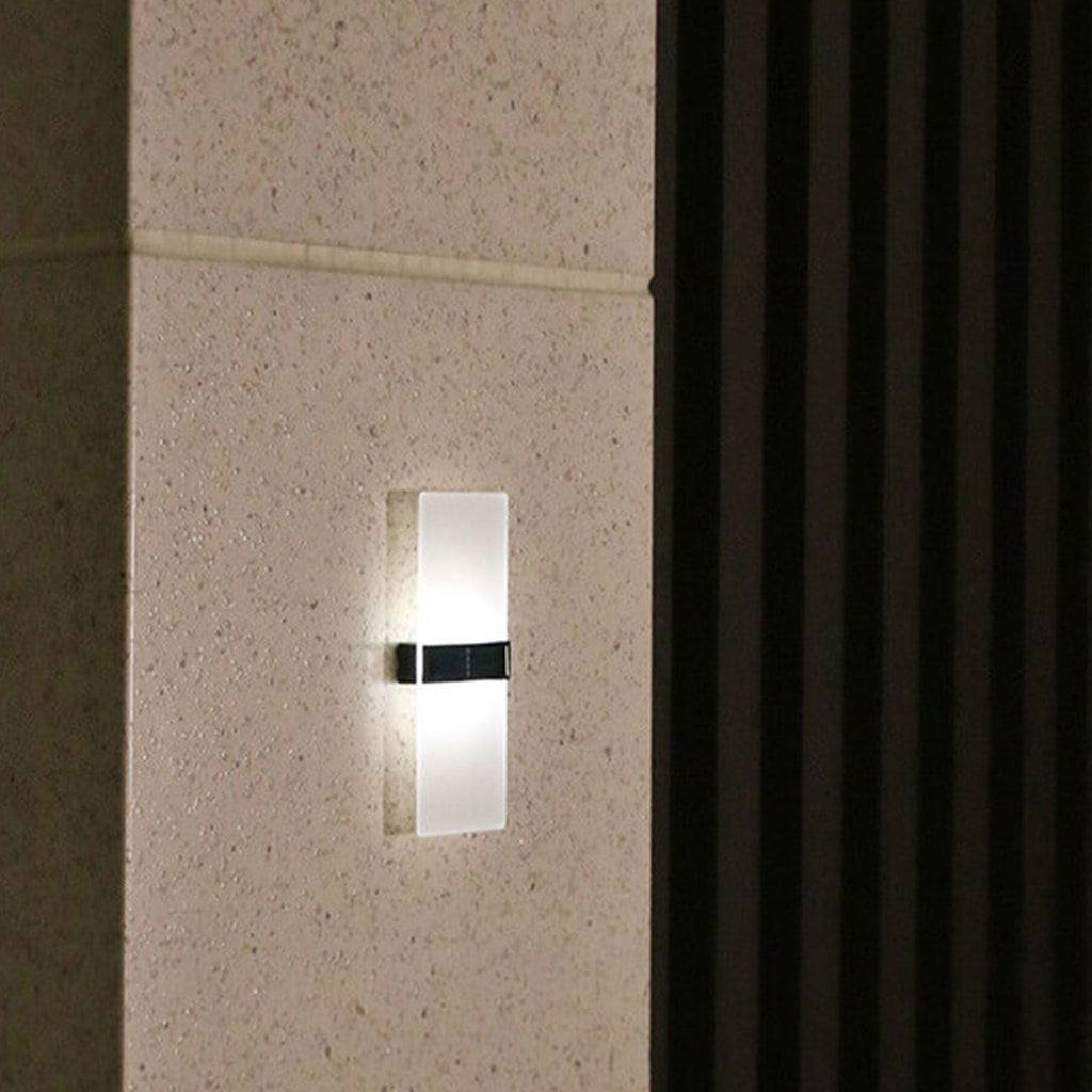 Avtoit | LumaZen Solar LED Wall Lamp | Weatherproof | Solar Powered Outdoor Lighting | Garden & Patio Decor