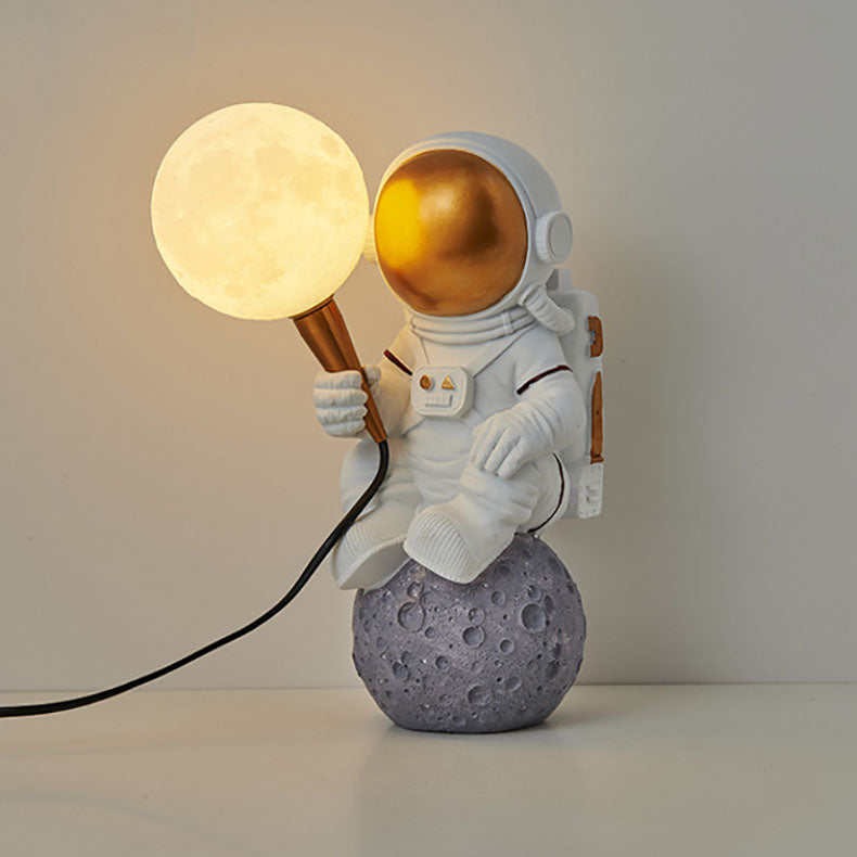 Avtoit | CosmoBuddy Astronaut Wall Lamp | Creative Design | Resin & ABS | LED Bedroom Light