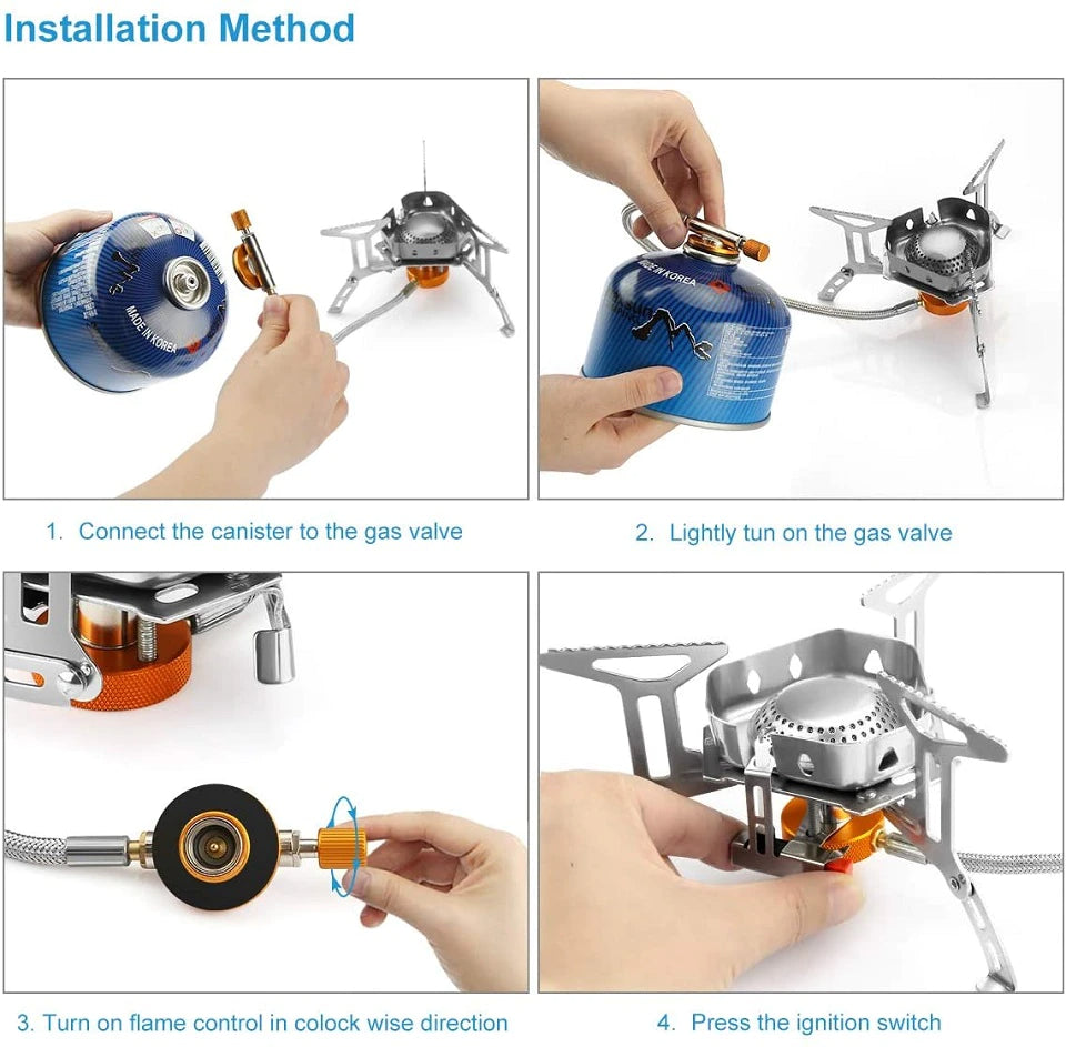 Avtoit | Windproof Outdoor Camping Gas Stove