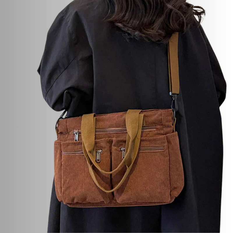 Avtoit | Urban Cord Tote Stylish Corduroy Shoulder Bag – Spacious, Lightweight & Functional Everyday Tote