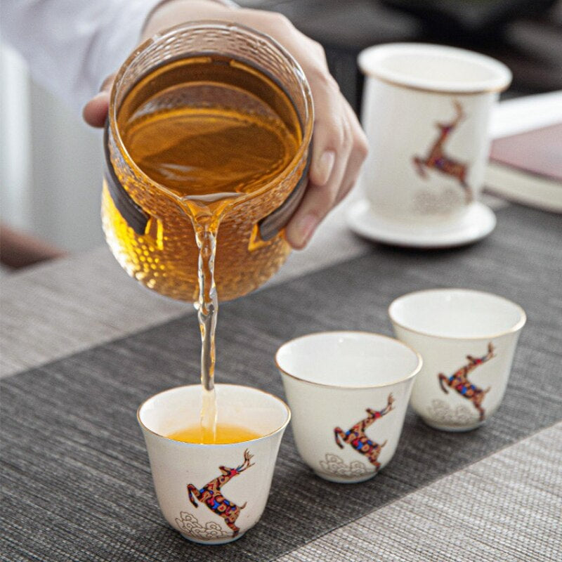 Avtoit | Forest Deer Ceramic Tea Set