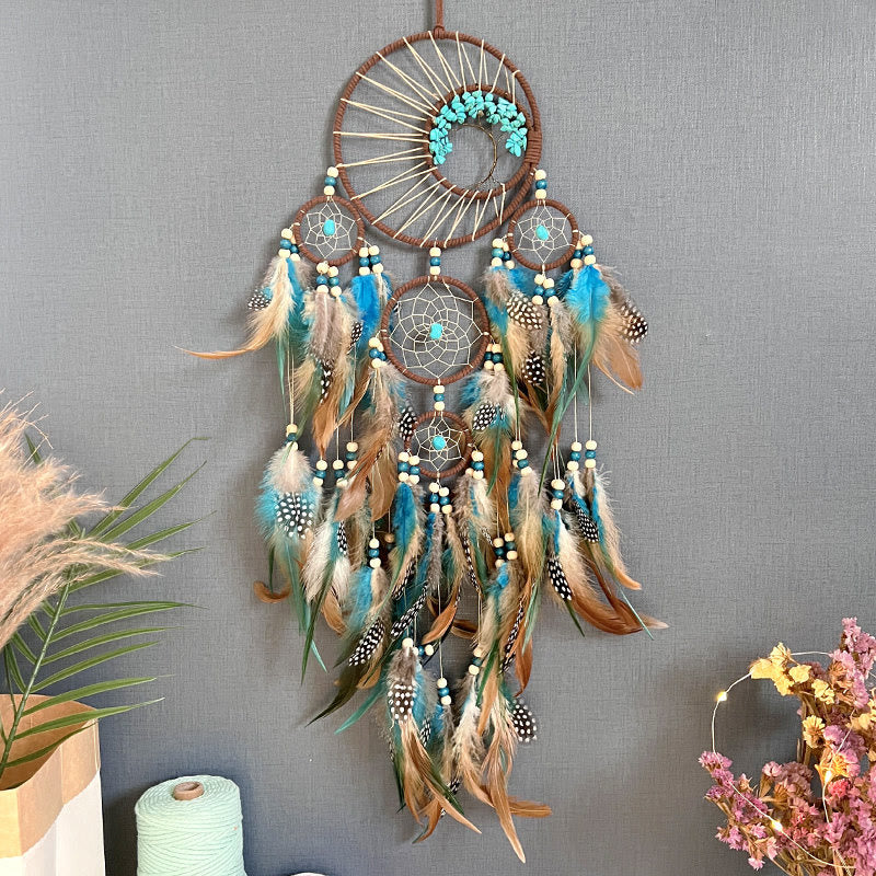 Avtoit | Turquoise Tree of Life Feather Dreamcatcher