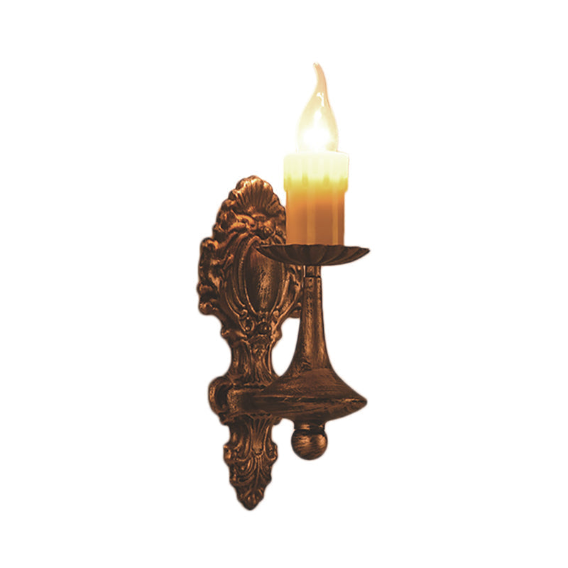 Avtoit | A light wall lamp light industrial crackle glass vase shape lighting fixture in yellow, 3.5"/5"/14.5" wide