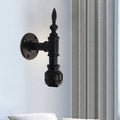 Avtoit | Metallic Matte Black Wall Lighting Pipe Design 1 Light Vintage Style Wall Lamp for Bedroom