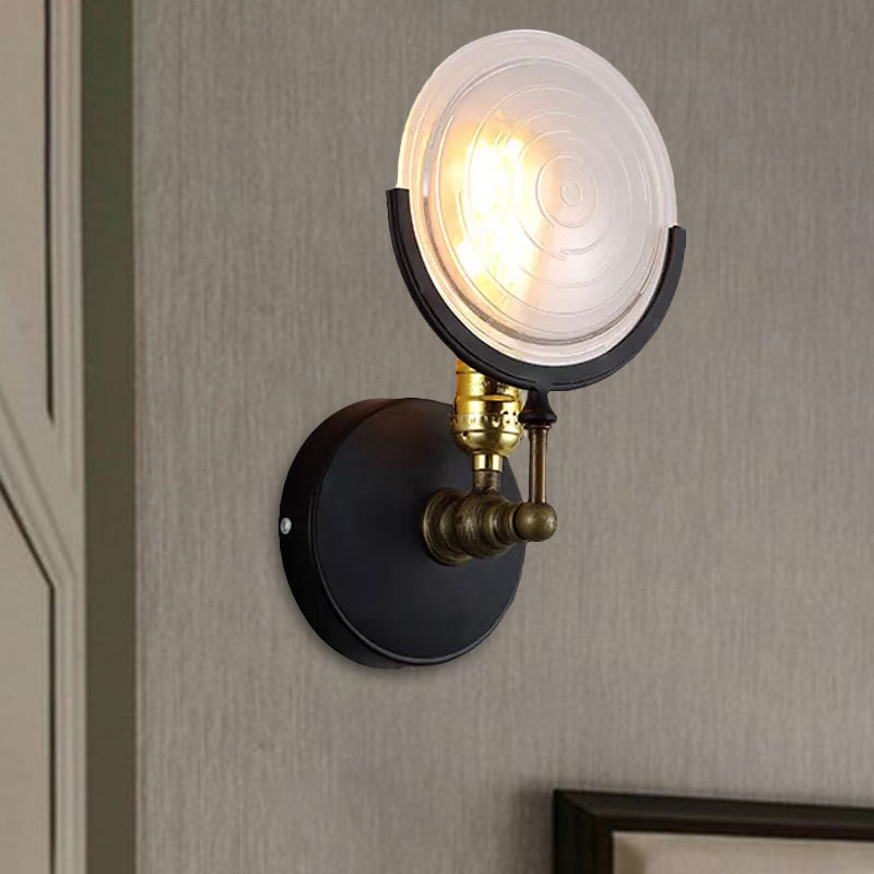 Avtoit | 1 Light Wall Mounted Light with Clear Glass Plate Postmodern Wall Lighting for the Kitchen