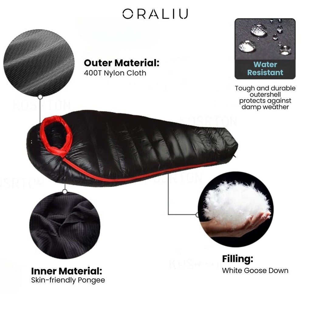 Avtoit | Winter Sleeping Bag – Down Insulated, 400T Ripstop Nylon, -20°C Rated