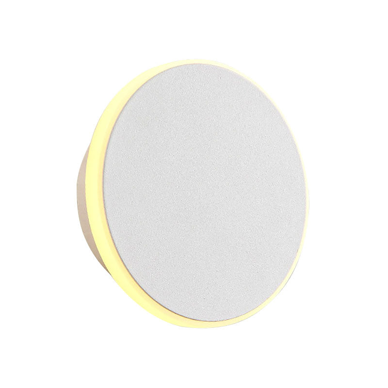 Avtoit | Black/White Disc LED Wall Light Modernism Single Acrylic Wall Lighting Ideas in Warm/White Light