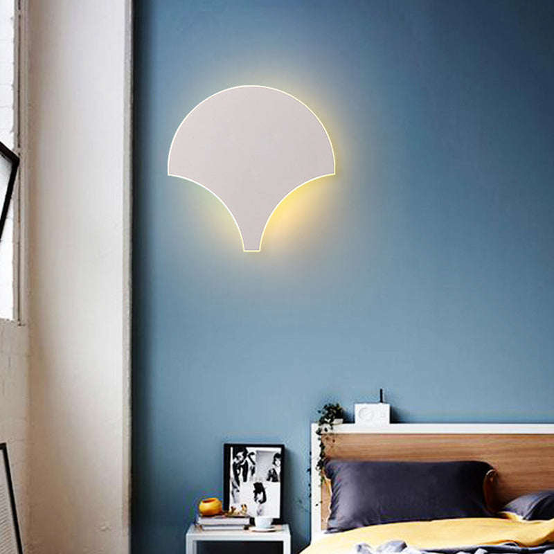 Avtoit | Modern Antique Fan-Shaped Wall Lamp Metal Gray LED Wall Light for Bedroom Bathroom