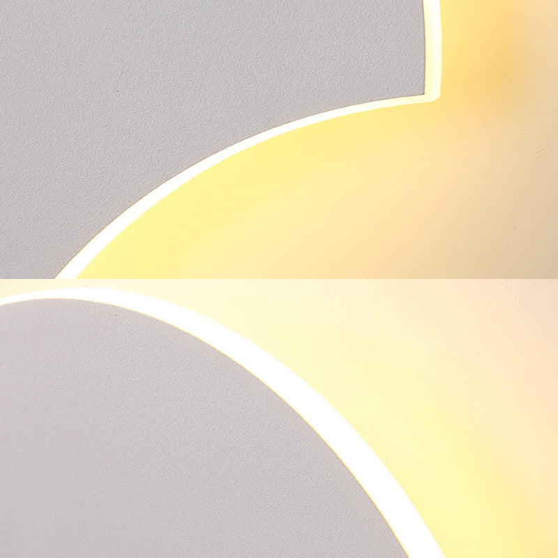Avtoit | Modern Antique Fan-Shaped Wall Lamp Metal Gray LED Wall Light for Bedroom Bathroom