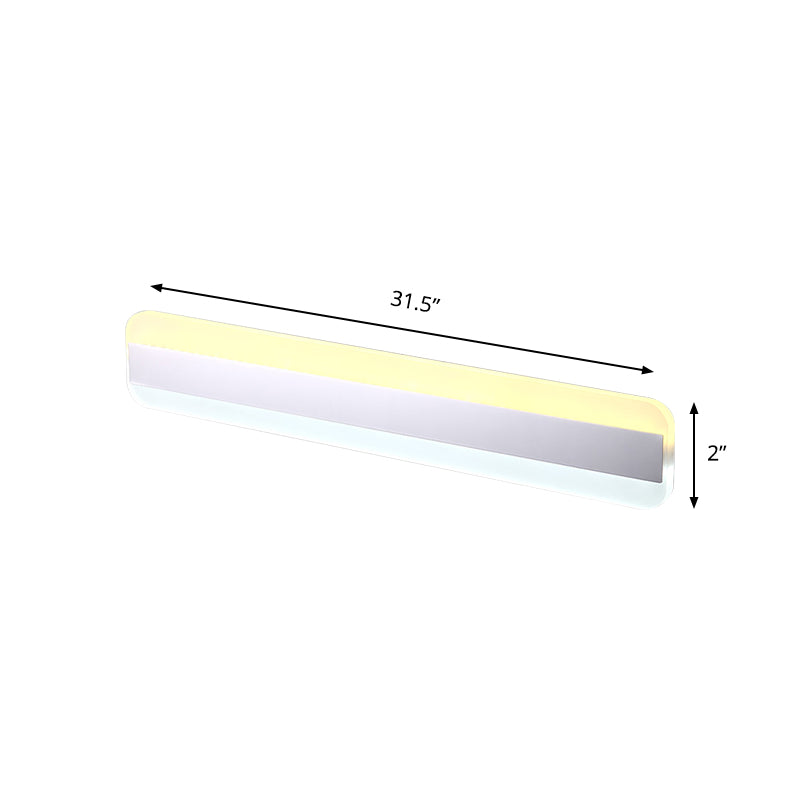Avtoit | 31.5"/39"/47" Width linear makeup mirror light modern acrylic LED bathroom light above the mirror with reflector