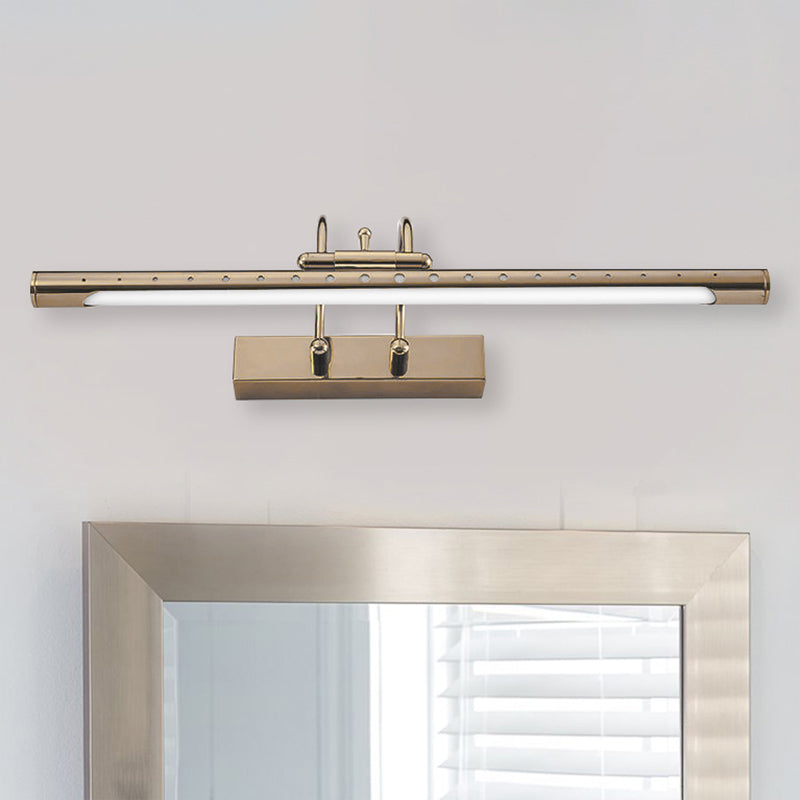 Avtoit | 14"/19" Diameter Tube Wall Lighting with Arc Arm Modern Design Metal Warm/White Light LED Bathroom Vanity Lighting System in Gold