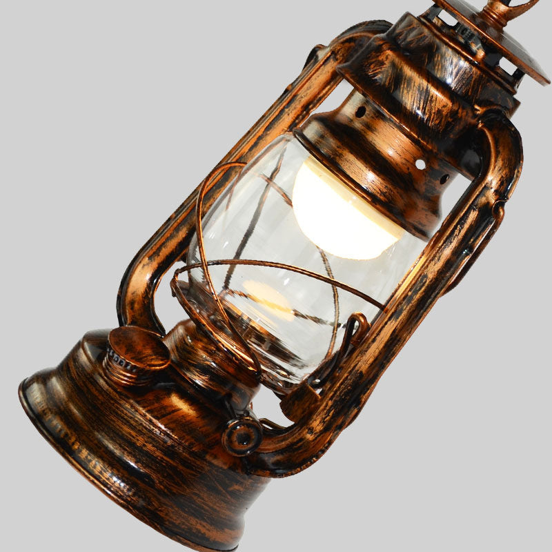 Avtoit | 1 Light Bright Glass Wall Lamp Light Coastal Bronze Kerosene Living Room Lighting Fixture