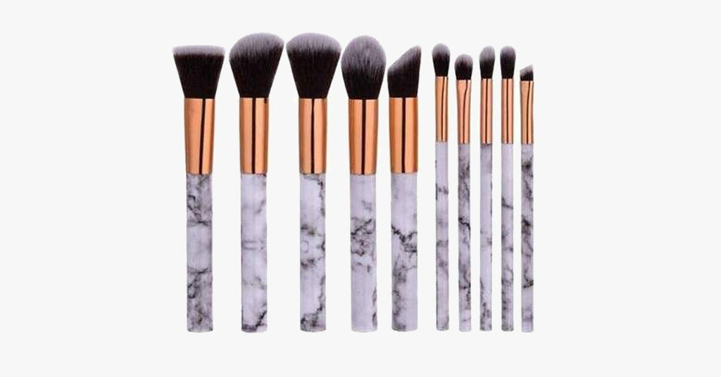 Avtoit | Chic Brush Set with Marble Handle - Versatile Luxuriously Looking Brushes