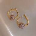 Avtoit | Fashion Austrian Crystal Ball Gold/Silver Earrings