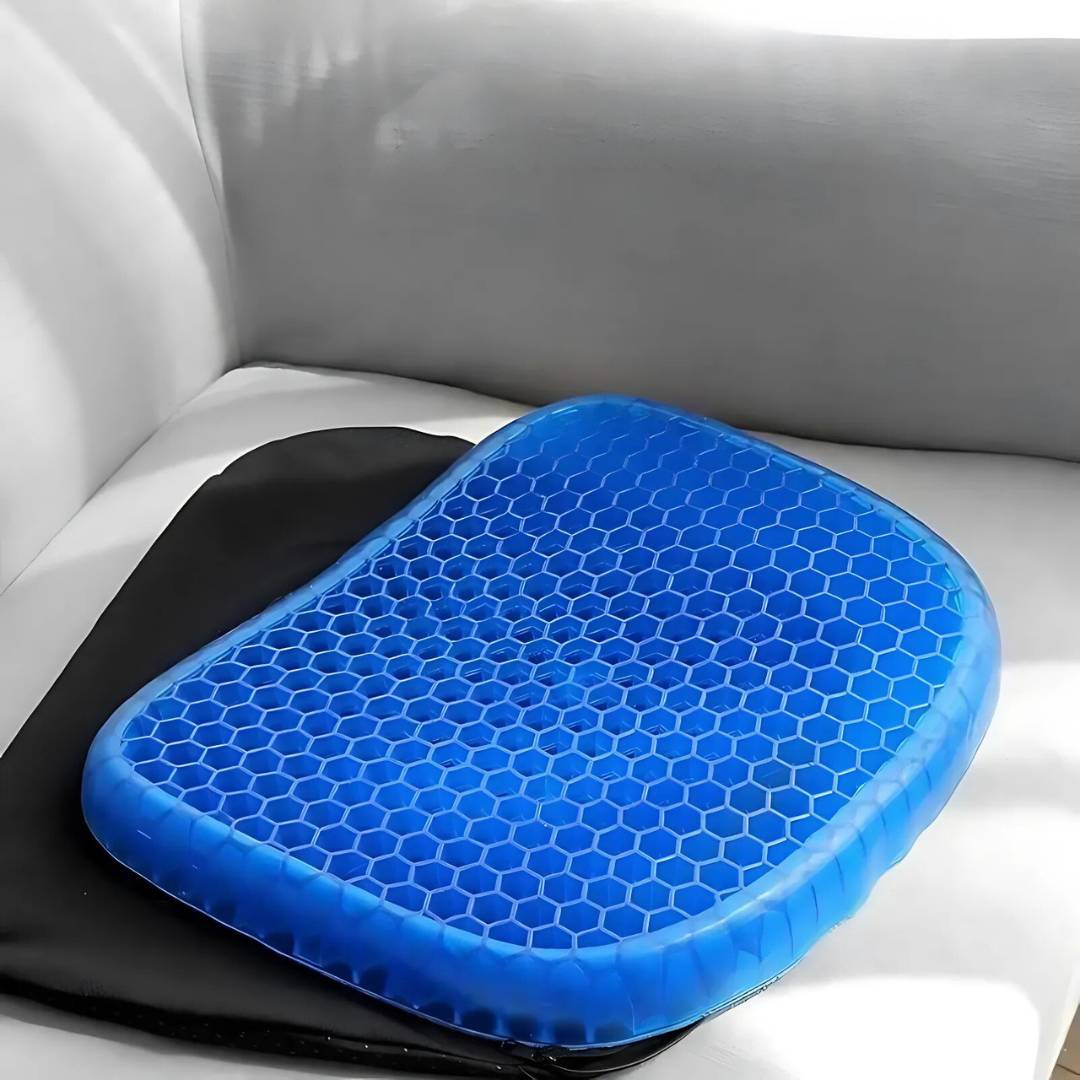 Avtoit | Orthopedic Gel Seat Cushion for Pressure Relief, Tailbone Pain & Lower Back Support - Ideal for Office Chair, Car & Wheelchair Use