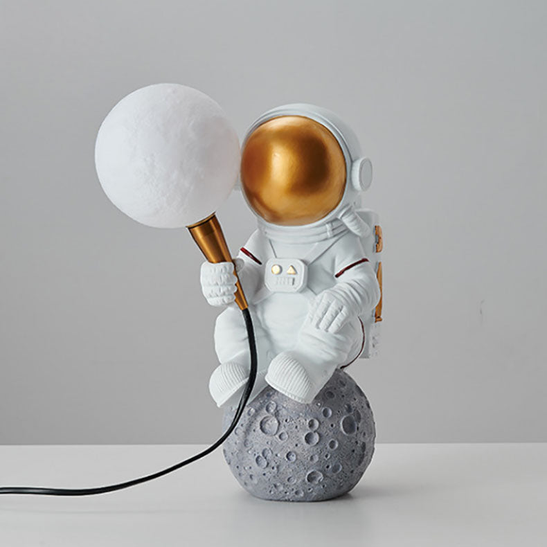 Avtoit | CosmoBuddy Astronaut Wall Lamp | Creative Design | Resin & ABS | LED Bedroom Light