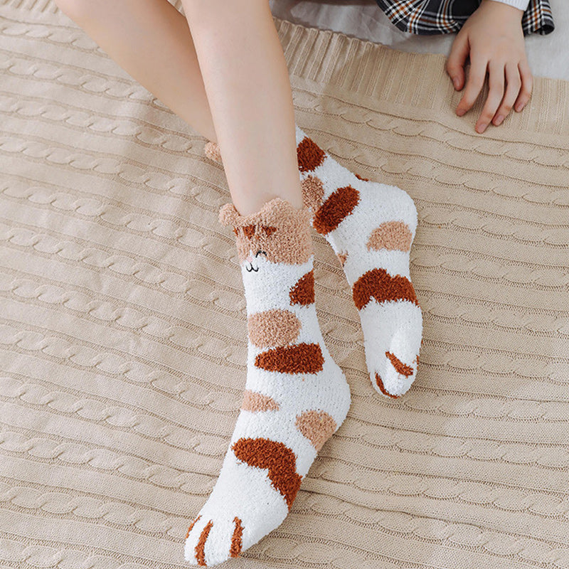 Avtoit | Fuzzy Socks with Cat Paws