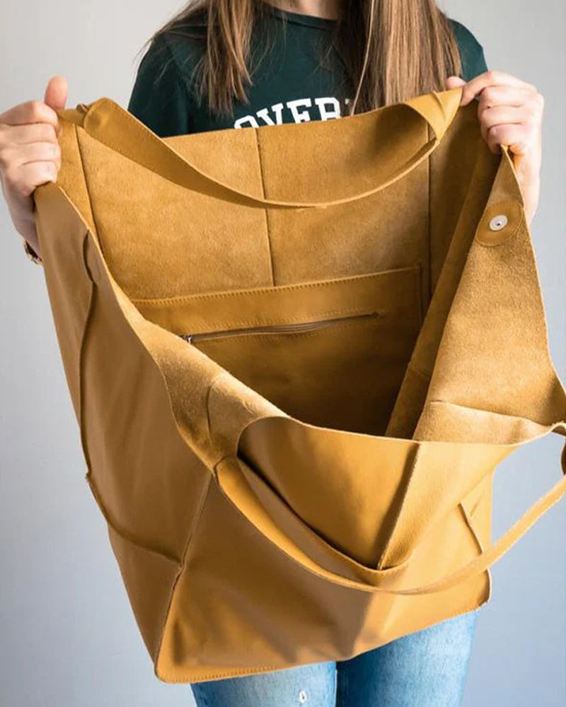 Avtoit | Chic & Sustainable Leather Bag with Large Capacity - Elegant, Versatile Women's Handbag