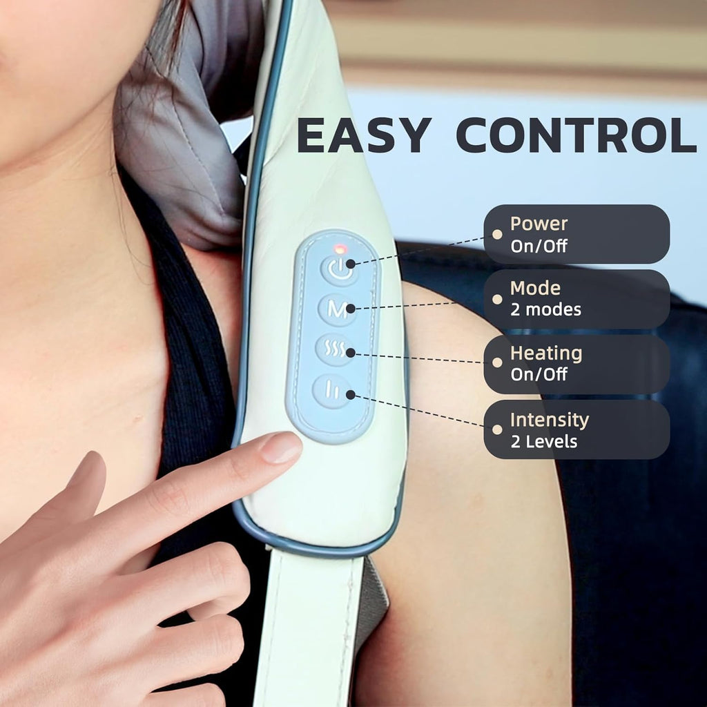Avtoit | Heated Massage Chair with Back & Neck Cushion – Shiatsu Massage for Total Comfort
