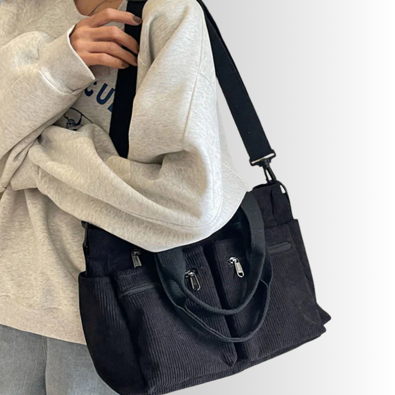 Avtoit | Urban Cord Tote Stylish Corduroy Shoulder Bag – Spacious, Lightweight & Functional Everyday Tote