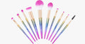 Avtoit | Set of 10 glittering makeup brushes - Ready to give you any look you desire!