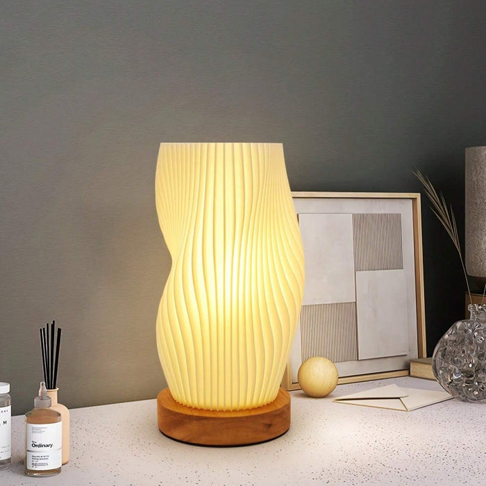 Avtoit | Wavecrest Table Lamp – Soft Glow Designer Lamp with Dimmable Warm & Natural White Light