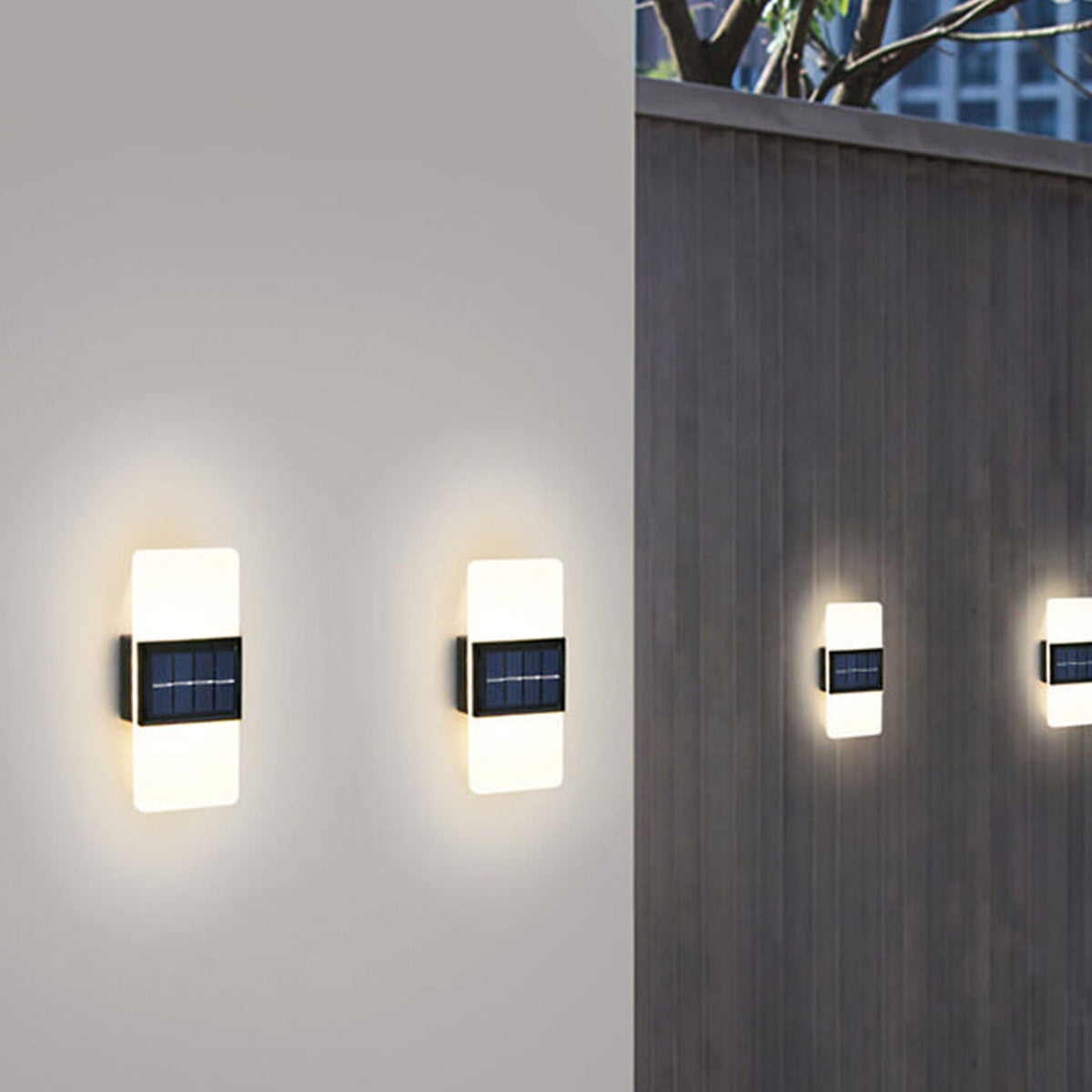 Avtoit | LumaZen Solar LED Wall Lamp | Weatherproof | Solar Powered Outdoor Lighting | Garden & Patio Decor