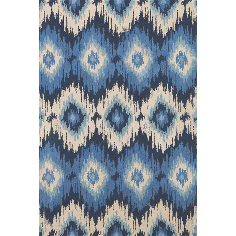 Avtoit | Tribal Gabbeh Abstract Rug Diamond Geometric Rug Polyester Washable Non-Slip Stain-Resistant Rug for the Bedroom