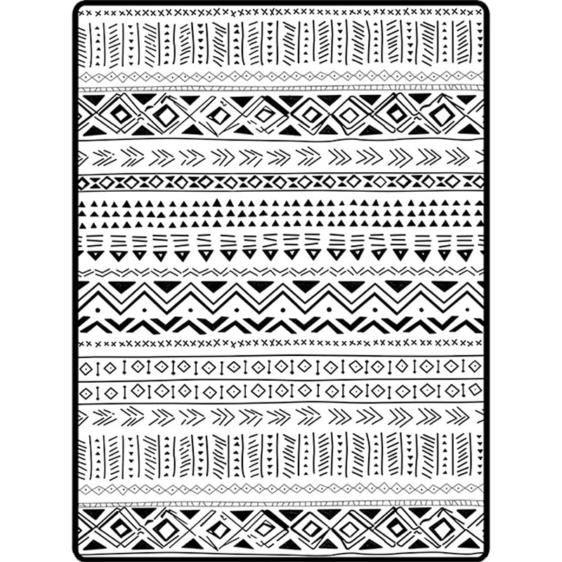 Avtoit | Scandinavian Geometric Chevron Rug Southwest Tribal Rug Synthetic Pet Friendly Area Rug for Living Room