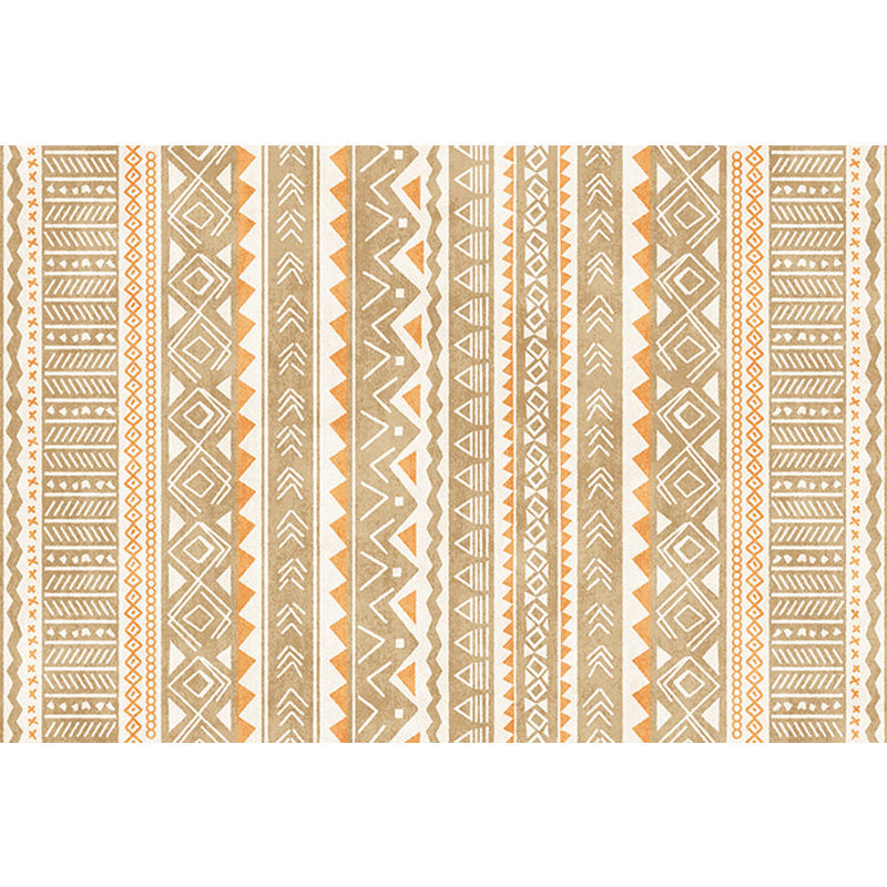 Avtoit | Indian America Area Rug Striped Diamond Geometric Synthetic Stain Resistant Power Loom Rug for the Area around the Fireplace