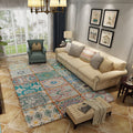 Avtoit | Moroccan Living Room Rug Multicolored Flower Diamond Print Rug Polyester Rug