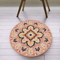 Avtoit | Pink Americana Rug Synthetic Tribal Rug Non-Slip Backing Rug for Living Space
