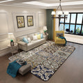Avtoit | Brown Moroccan Carpet Polyester Floral Diamond Rectangular Pattern Area Rug for Home Decor