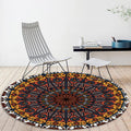 Avtoit | Moroccan Flower Carpet White and Red Polyester Carpet Non-Slip Backing Machine Washable Carpet for Bedroom
