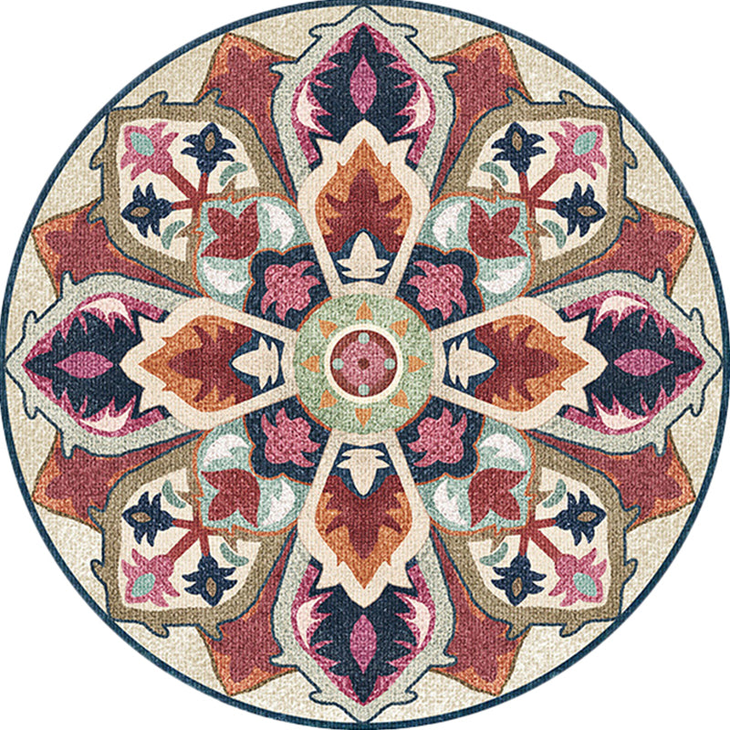 Avtoit | Unique Southwest Rug Brown Americana Rug Synthetic Non-slip Underlay Rug for Bedroom