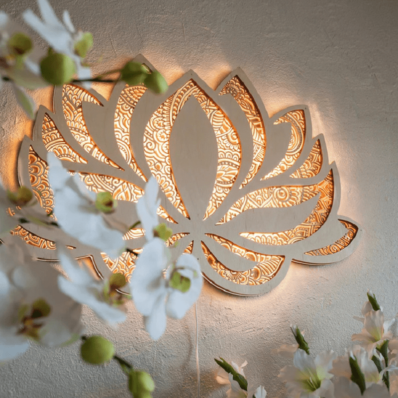 Avtoit | Handcrafted Mandala Wall Light made of Wood